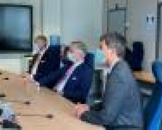 Zijne Majesteit Koning Filip op het Nationaal Crisiscentrum