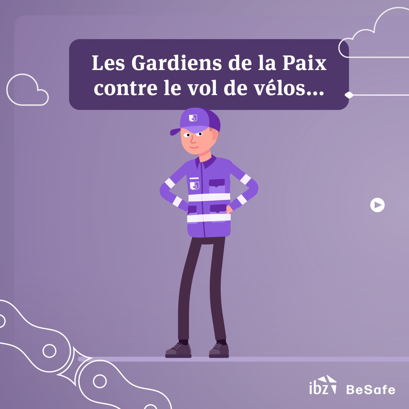 gardiens de la paix contre le vol de vélos